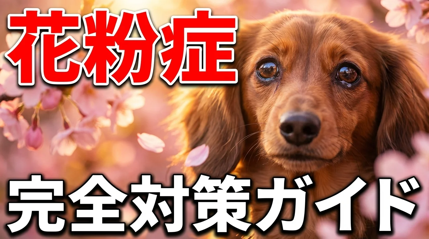 【獣医師監修】ダックスフンドの花粉症・アレルギー完全ガイド|症状と対策