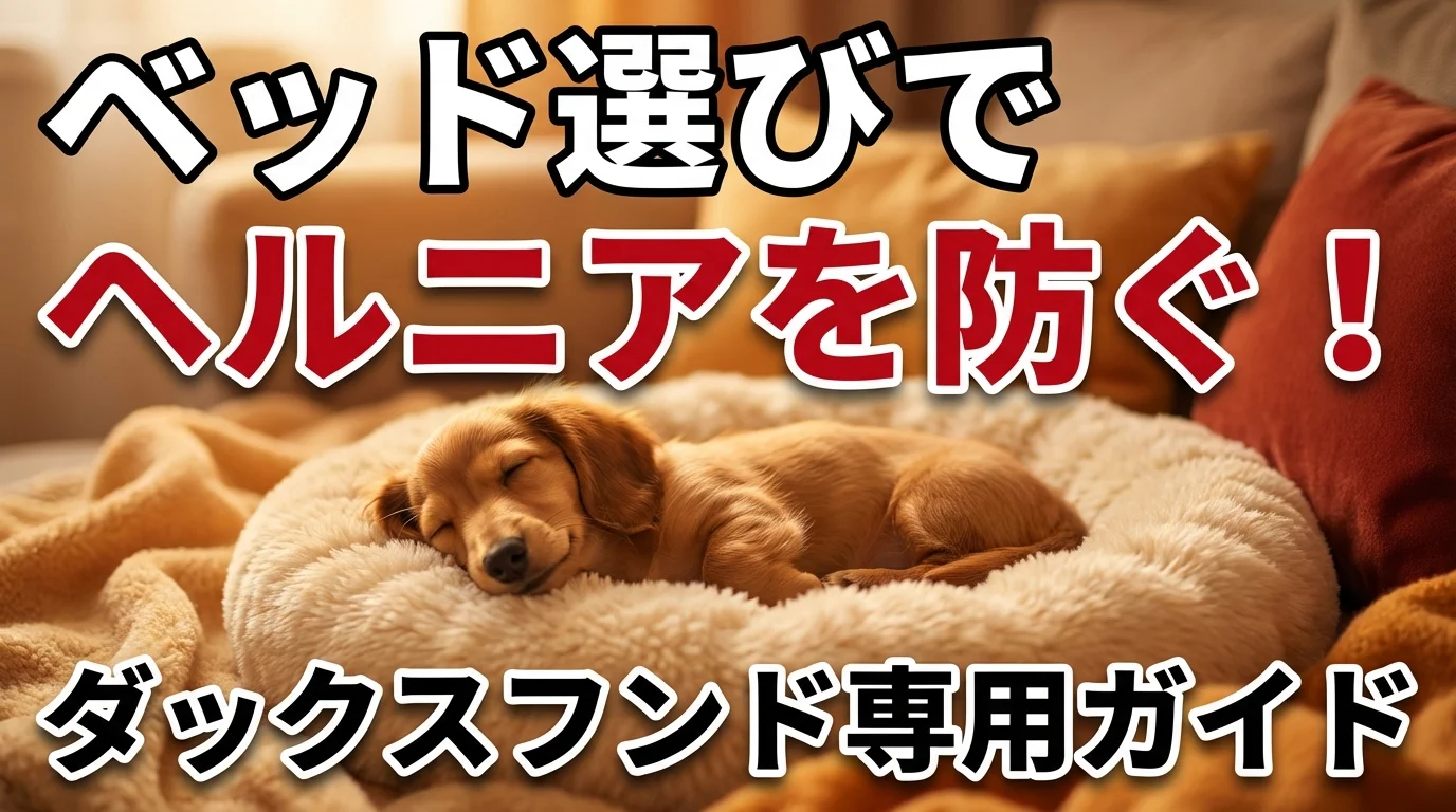 ダックスフンドのベッド選び完全ガイド【腰に優しいおすすめ2選】