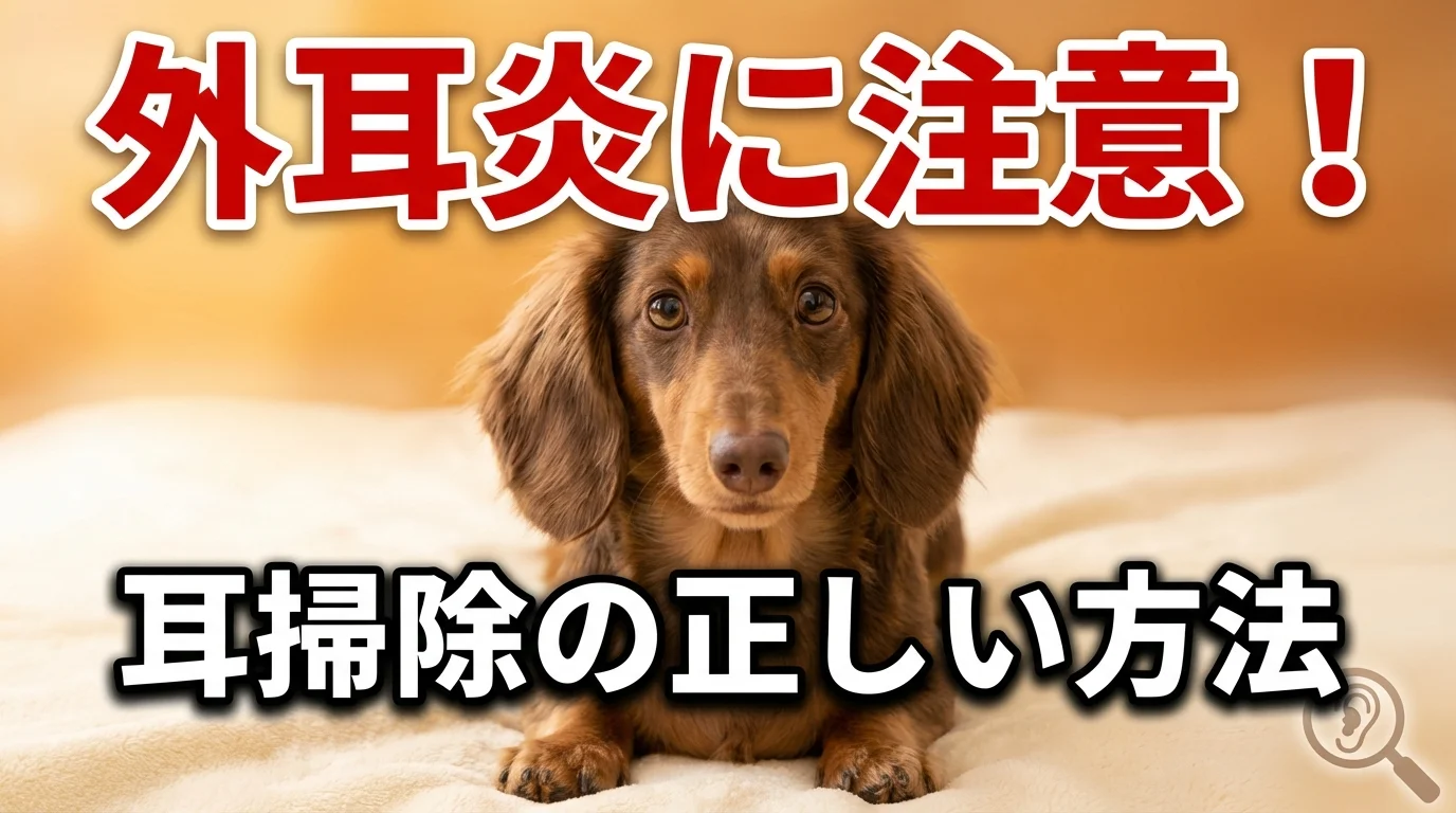 【獣医師監修】ダックスフンドの耳掃除ガイド|外耳炎の予防と正しいケア方法
