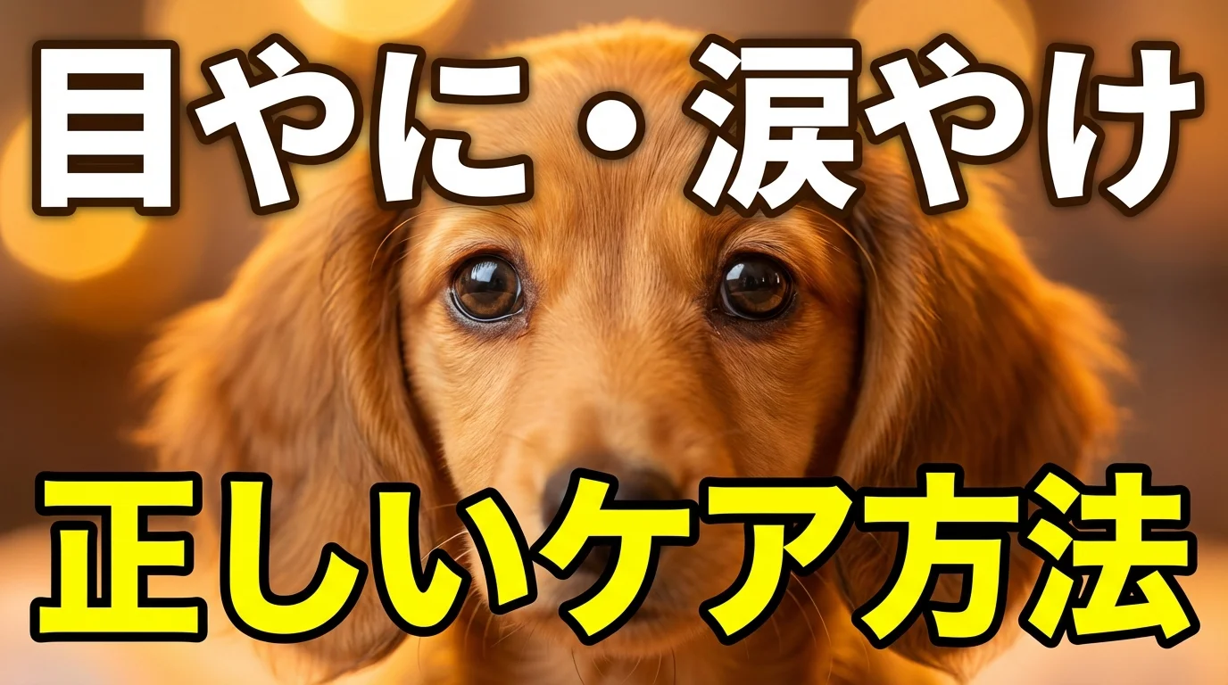 ダックスフンドの目やに・涙やけの原因と正しいケア方法