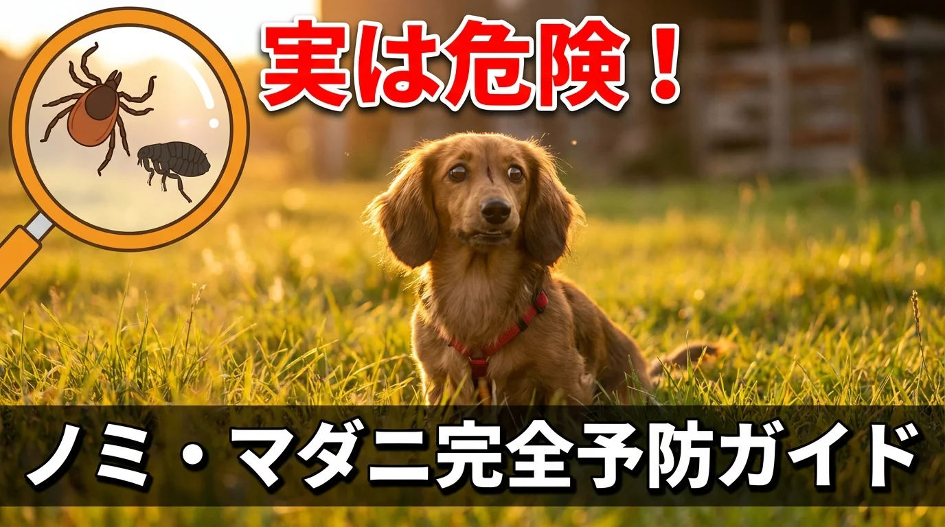 【獣医師監修】ダックスフンドのノミ・マダニ予防完全ガイド|薬の種類と選び方