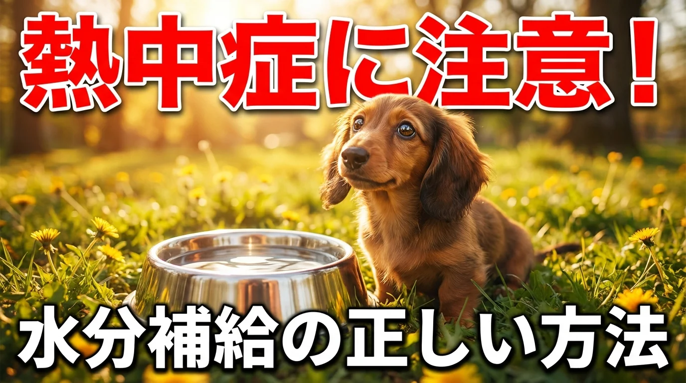 ダックスフンドの水分補給ガイド:春から初夏に向けた熱中症予防と正しい水の飲ませ方