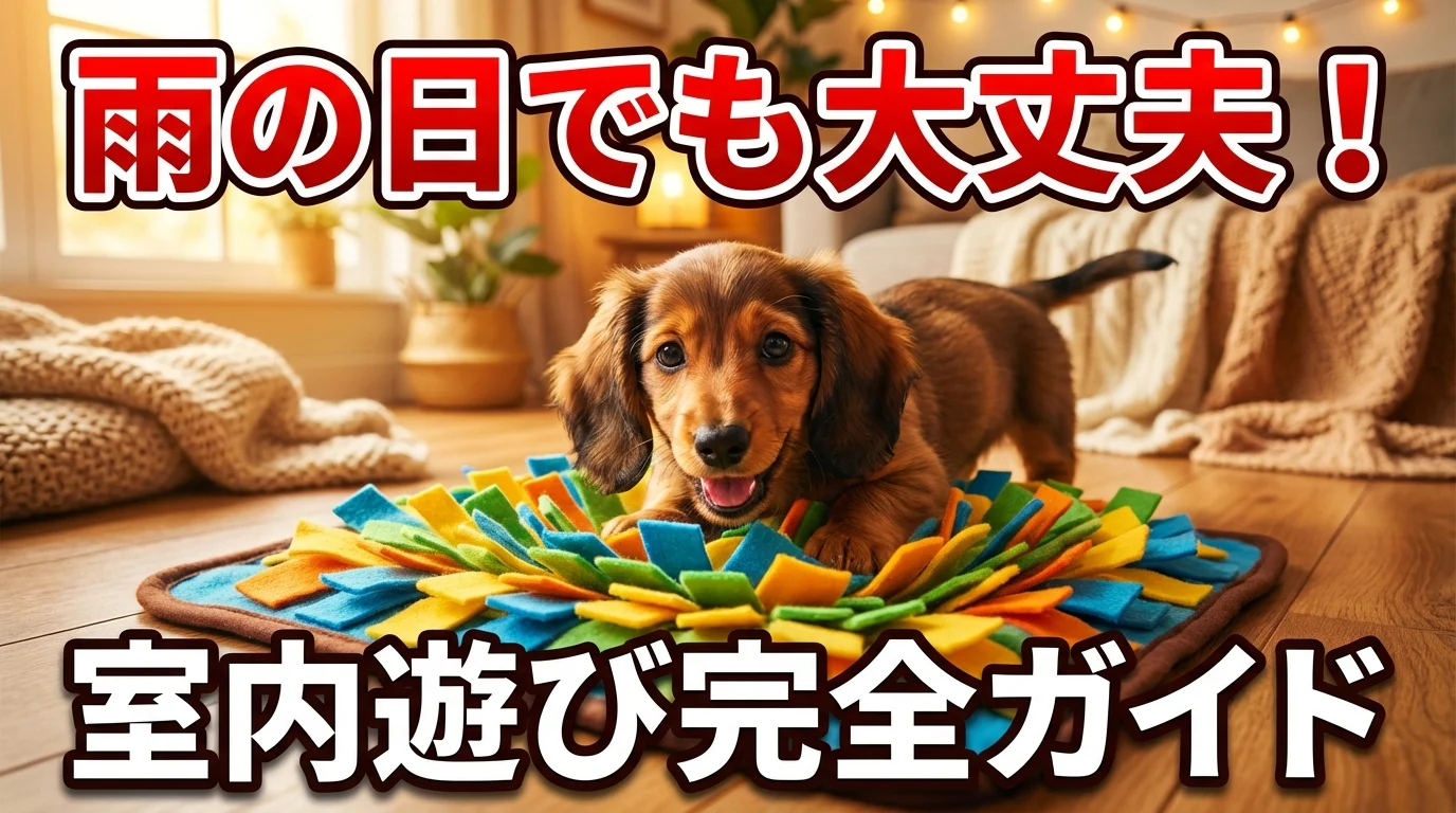 【獣医師監修】ダックスフンドの室内遊び完全ガイド|雨の日の運動不足とストレス解消法