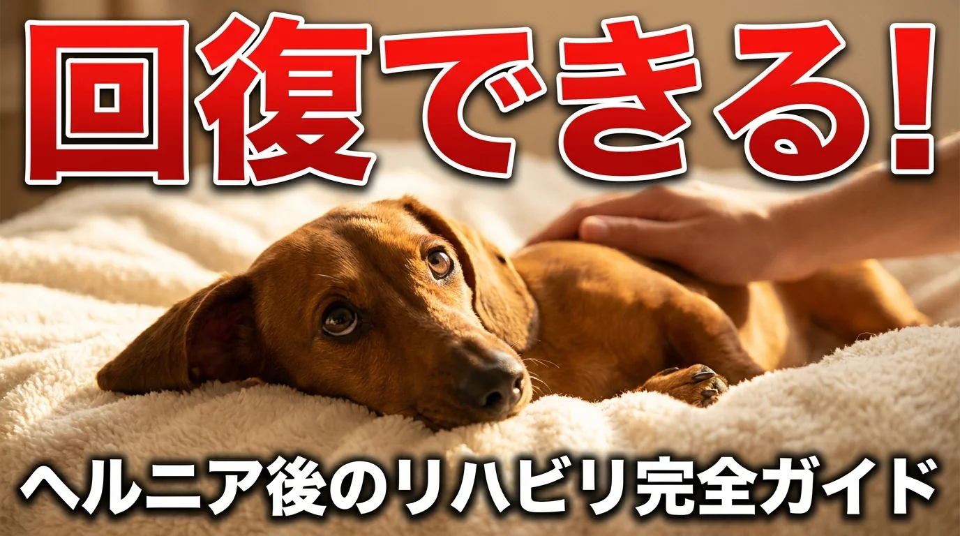 ダックスフンドの椎間板ヘルニア：手術後や保存療法の正しいリハビリと回復ケア