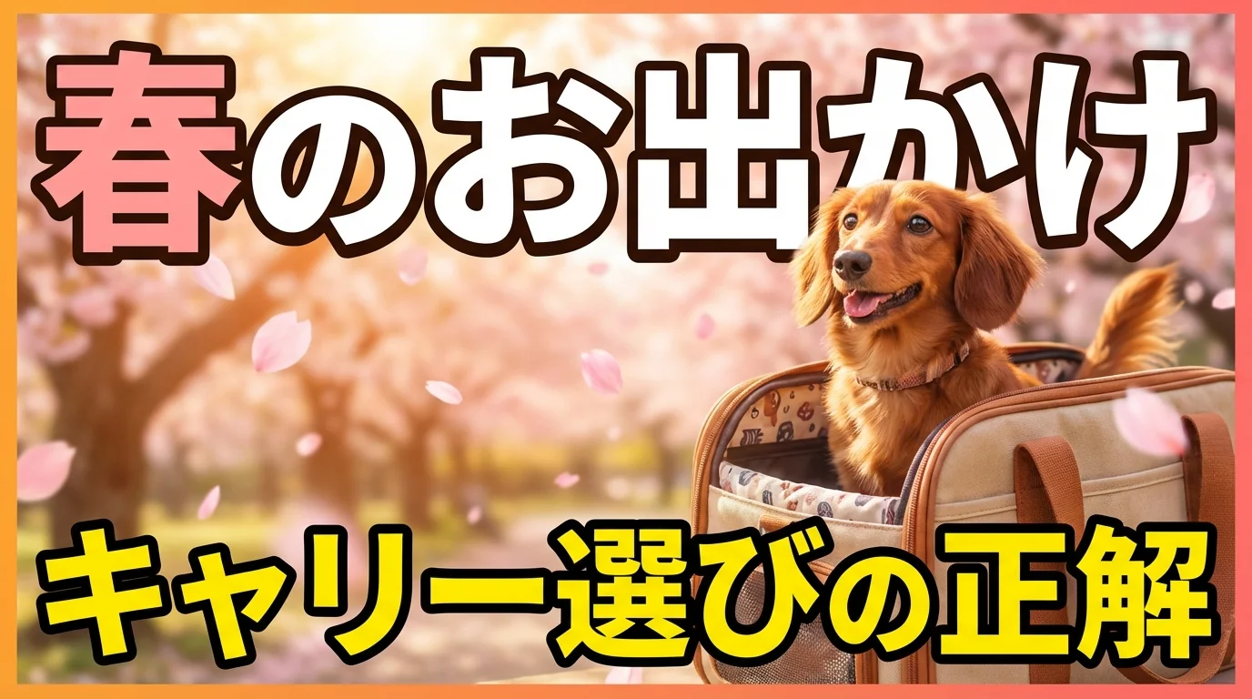 ダックスフンドのお出かけグッズ＆キャリーバッグ選び！春の散歩準備