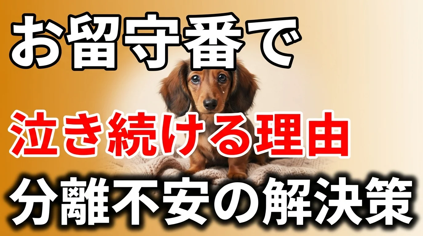 【獣医師監修】ダックスフンドの分離不安・お留守番対策|吠える原因と直し方
