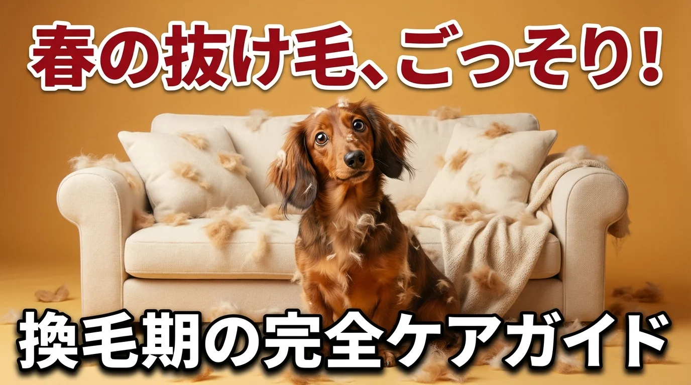 ダックスフンドの抜け毛対策!春の換毛期を乗り切る完全ガイド