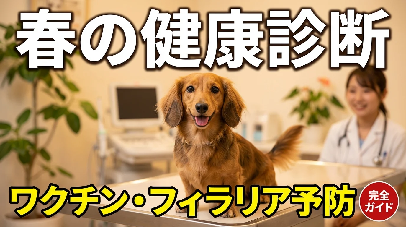 ダックスフンドの春の健康診断・ワクチン接種ガイド:フィラリア・ノミダニ予防の完全マニュアル